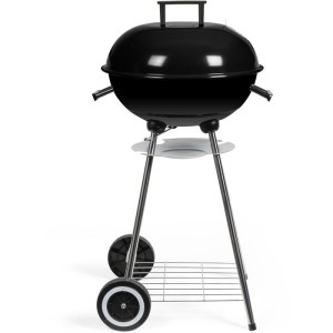 Barbecue a charbon - LIVOO - DOC172N - Surface de cuisson Ø 41 cm - Grille en acier chromé - Cuve et couvercle en acier émail