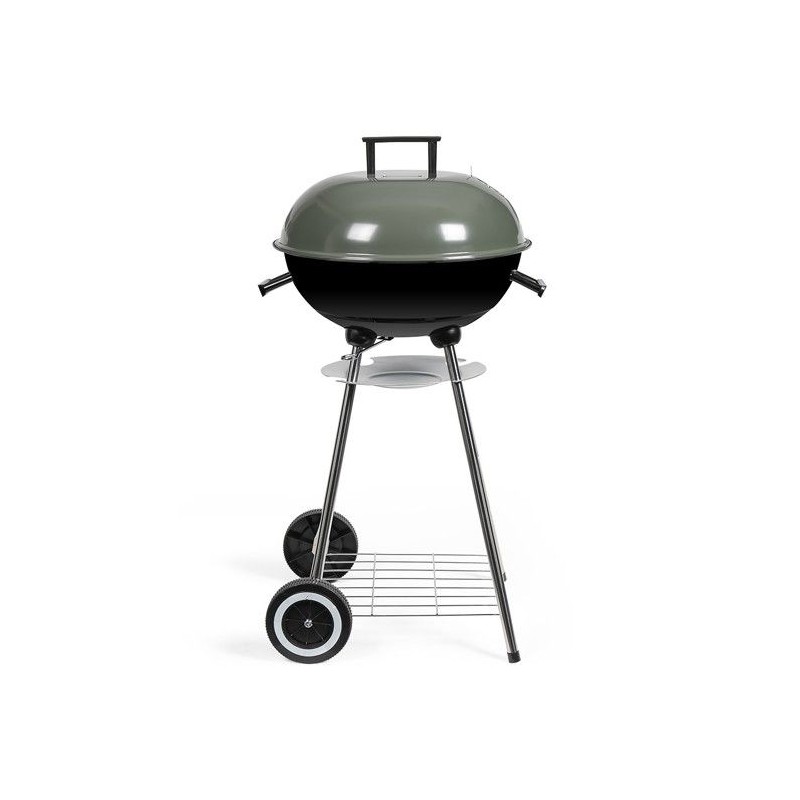 Holzkohlegrill - LIVOO - DOC172K - ø41 cm - Grillrost aus verchromtem Stahl - Höhe 69,5 cm - Griffe - 2 Zahnräder