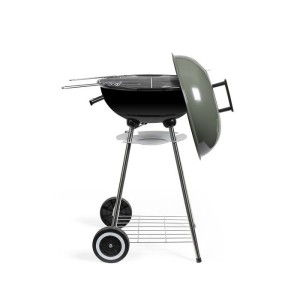 Holzkohlegrill - LIVOO - DOC172K - ø41 cm - Grillrost aus verchromtem Stahl - Höhe 69,5 cm - Griffe - 2 Zahnräder