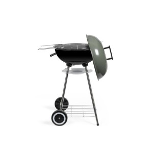 Holzkohlegrill - LIVOO - DOC172K - ø41 cm - Grillrost aus verchromtem Stahl - Höhe 69,5 cm - Griffe - 2 Zahnräder