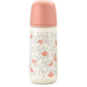 SUAVINEX Birdies Babyflasche – SX Pro L Sauger – 360 ml – ab 6 Monaten – Rosa