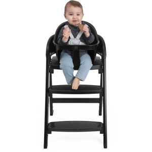 CHICCO Crescendo Lite weiterentwickelter Hochstuhl – Kairo-Kohle – Schwarz – 8,25 kg – bis zu 99 Jahre