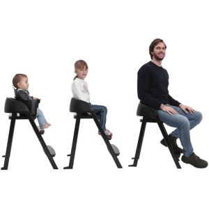CHICCO Crescendo Lite weiterentwickelter Hochstuhl – Kairo-Kohle – Schwarz – 8,25 kg – bis zu 99 Jahre