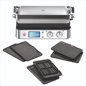 Multifunktionsgrill - BRAUN - Multi Pro 9 - 2000 W - 3 Heizstufen - Schwarz / Stahl