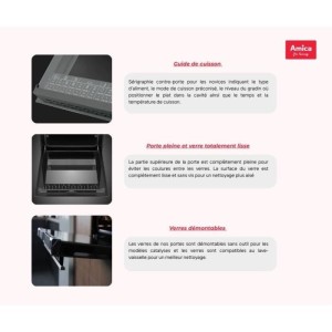 Cerankochfeld – AMICA – ACV6003RN – 4 Kochzonen – 1500 W – 60 cm – Schwarz