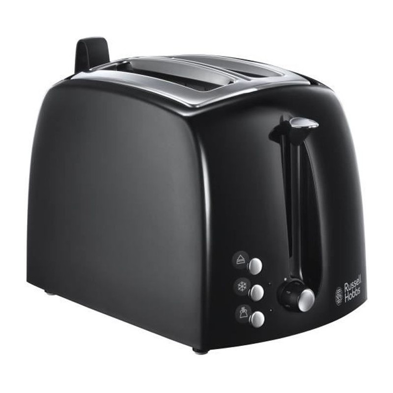 Russell Hobbs 22601-56 Toaster Grille-Pain Texture Large slots-Black