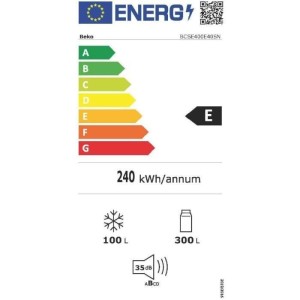 Réfrigérateur encastrable BEKO - Technologie Harvestfresh - 2 portes - 400L - Froid brassé