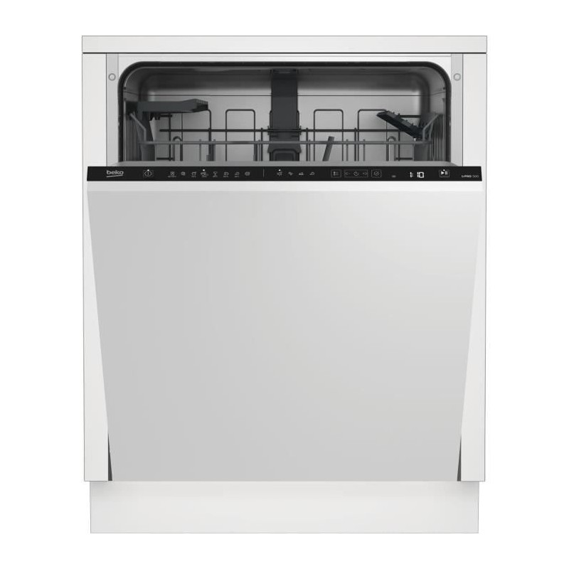Lave-vaisselle tout encastrable BEKO BDIN18441 - 14 couverts - Induction - L60cm - 42dB - Ouverture automatique - Classe C
