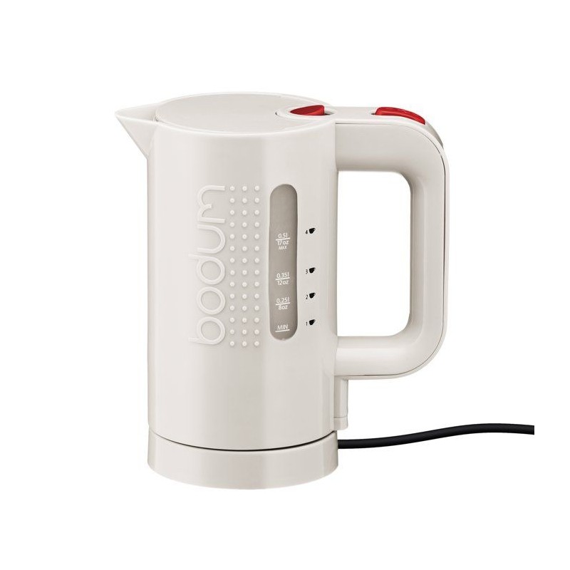 Bouilloire électrique - BODUM - BISTRO - 700 W - 0,5 L - Blanc