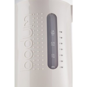 Bouilloire électrique - BODUM - BISTRO - 1300 W - 1 L - Socle 360° - Blanc