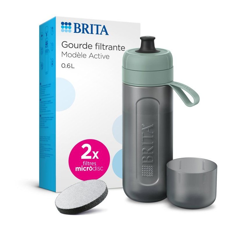 Gourde filtrante active 0.6l + 2 microdiscs inclus Brita 1052248