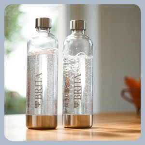 Packung mit 2 BRITA PET-Flaschen - sodaONE - 1L