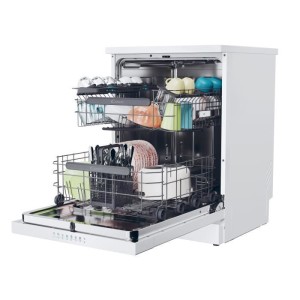 Lave-vaisselle pose libre CANDY CF6C4F2W Rapido - 16 couverts - 44dB - Maxi Cuve - Connecté - Blanc