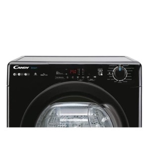 Seche-linge pompe a chaleur CANDY CSEH10A2DBEBX-47 Smart - 10 kg - Bac EasyCase - Connecté - Noir