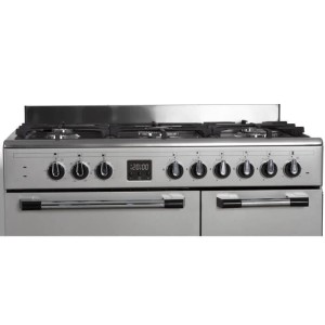 Cook Piano Gaz 3 Vierer Continental Edison CECP903Fix 5 Lichter - Edelstahl - Breite 90 cm