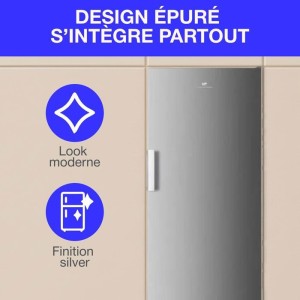 Gefrierschrank - CONTINENTAL EDISON - CECUF204NFSD - 204 L - Total No Frost - Klasse D - Silber