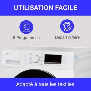 CONTINENTAL EDISON CESL8PCWD Wäschetrockner mit Wärmepumpe – 8 kg – 60 cm – Klasse D – Weiß