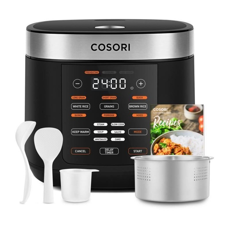 Multicuiseur COSORI - Capacité 5L - 17 programmes de cuisson - Jusqu'a 120°C - 970W