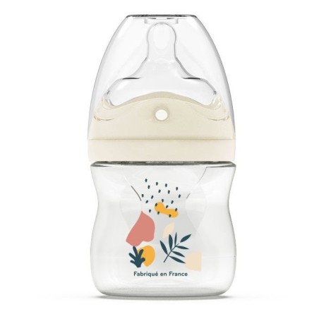 Biberon anti-colique - DODIE - 150 ml - Tétine multi-perforée biomimétisme - +0 mois - Débit 1 - Rose
