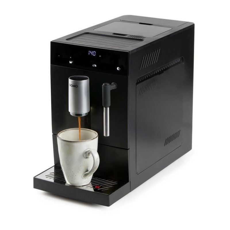 Machine a expresso automatique avec broyeur - DOMO - DO1150K - 1350 W - 19 bar - 125 g café - Noir