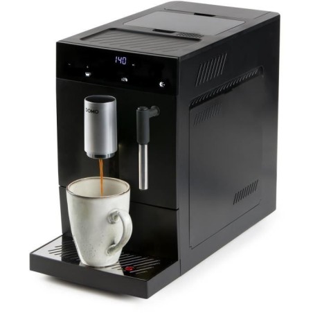Automatische Espressomaschine mit Mahlwerk - DOMO - DO1150K - 1350 W - 19 bar - 125 g Kaffee - Schwarz
