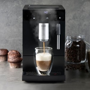 Automatische Espressomaschine mit Mahlwerk - DOMO - DO1150K - 1350 W - 19 bar - 125 g Kaffee - Schwarz