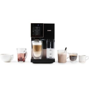 Automatische Espressomaschine mit Mahlwerk - DOMO - DO743K - 1350 W - 19 bar - 125 g Kaffee - Schwarz