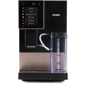 Automatische Espressomaschine mit Mahlwerk - DOMO - DO743K - 1350 W - 19 bar - 125 g Kaffee - Schwarz