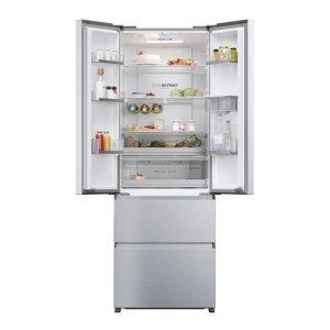 Mehrtüriger Kühlschrank – HAIER – HFR5720EWMG – Klasse E – 477 l (337+140) – 37 dB – Silber