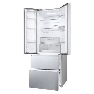 Mehrtüriger Kühlschrank – HAIER – HFR5720EWMG – Klasse E – 477 l (337+140) – 37 dB – Silber