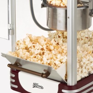 Popcornmaschine – HKoeNIG – Retro-Design – Fassungsvermögen 50 g – Innenbeleuchtung