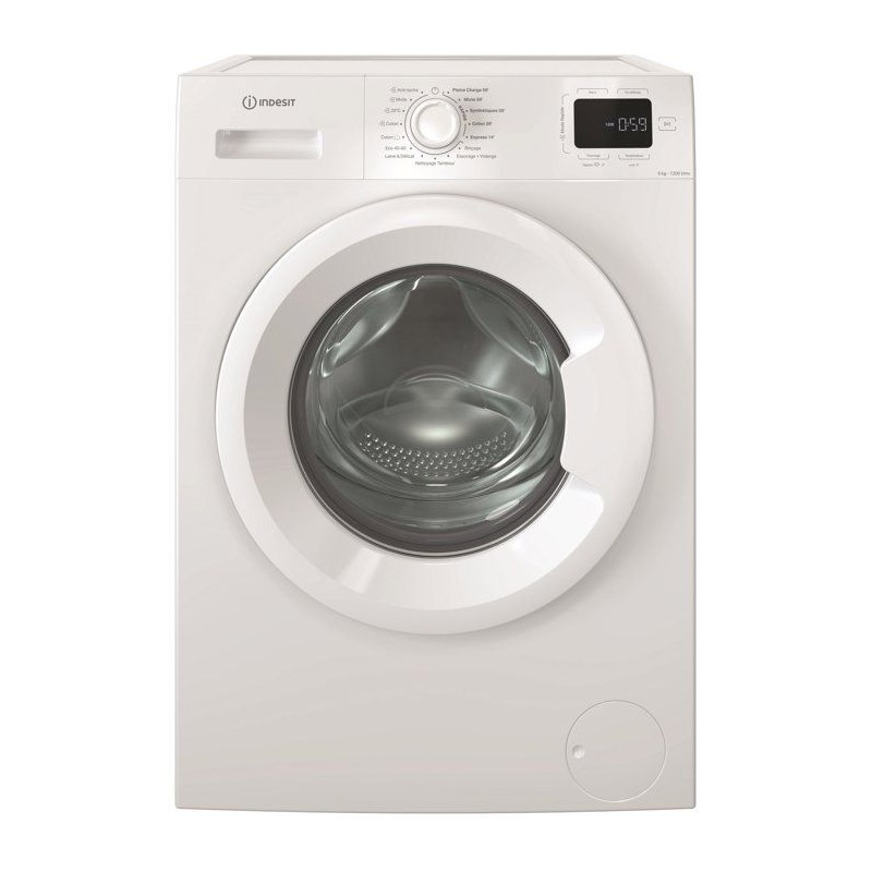 INDESIT IM642MYTIMEFR Bullaugen-Waschmaschine – 6 kg – Induktion – L60 cm – 1200 U/min – Weiß