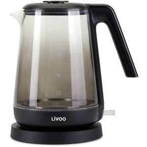 Wasserkocher – LIVOO – DOD216N – 2200 W – 1,7 l – Glas / Schwarz