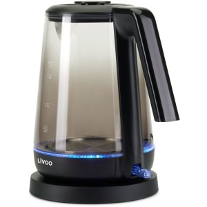 Wasserkocher – LIVOO – DOD216N – 2200 W – 1,7 l – Glas / Schwarz