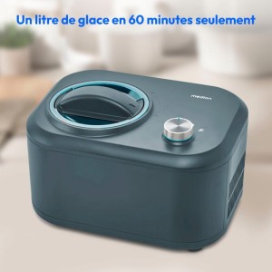 MEDION Eismaschine mit Kompressor (Geeignet zur Herstellung von Speiseeis, Frozen Yogurt und Sorbets, 1 Liter, 100 ml)