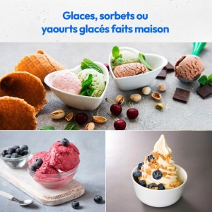 MEDION Eismaschine mit Kompressor (Geeignet zur Herstellung von Speiseeis, Frozen Yogurt und Sorbets, 1 Liter, 100 ml)