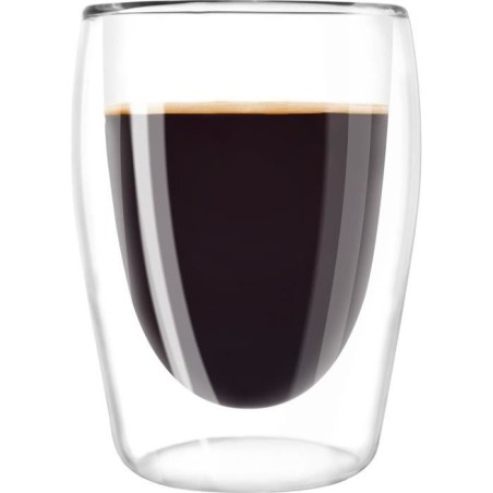 MELITTA Set of 2 borosilicate glasses for long coffee 200 ml transparent