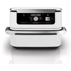 Friteuse sans huile NINJA - Foodi Flex AF500EUWH - Capacité 10,4L - 7 programmes de cuisson - Blanc - 2470W