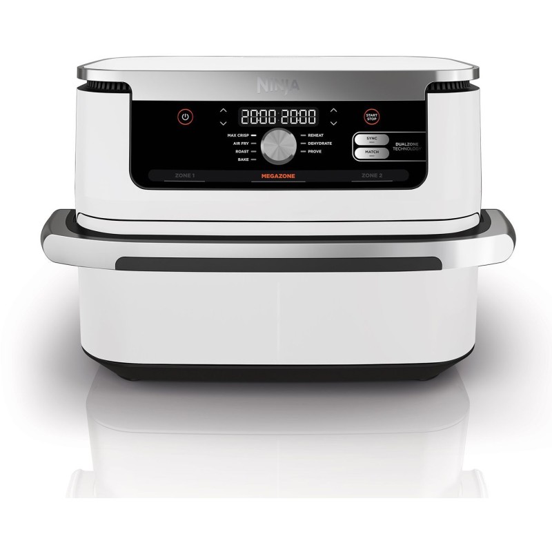 Friteuse sans huile NINJA - Foodi Flex AF500EUWH - Capacité 10,4L - 7 programmes de cuisson - Blanc - 2470W
