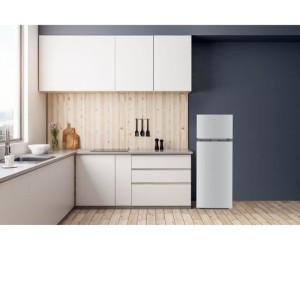OCEANIC OCEAF2D206S3 Kühlschrank + Gefrierschrank – 2 Türen – 206 l – statische Kälte – Silber