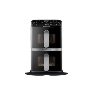 PHILIPS Heißluftfritteuse – Serie 4000 Vertikal Duo NA461/00 – 10 l Fassungsvermögen – Doppeltank – 2750 W