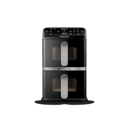 PHILIPS Heißluftfritteuse – Serie 4000 Vertikal Duo NA461/00 – 10 l Fassungsvermögen – Doppeltank – 2750 W