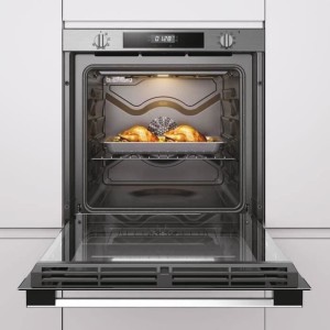 Four encastrable pyrolyse chaleur pulsée ROSIERES RFC3OP5579IN - Noir - Porte froide - 75L