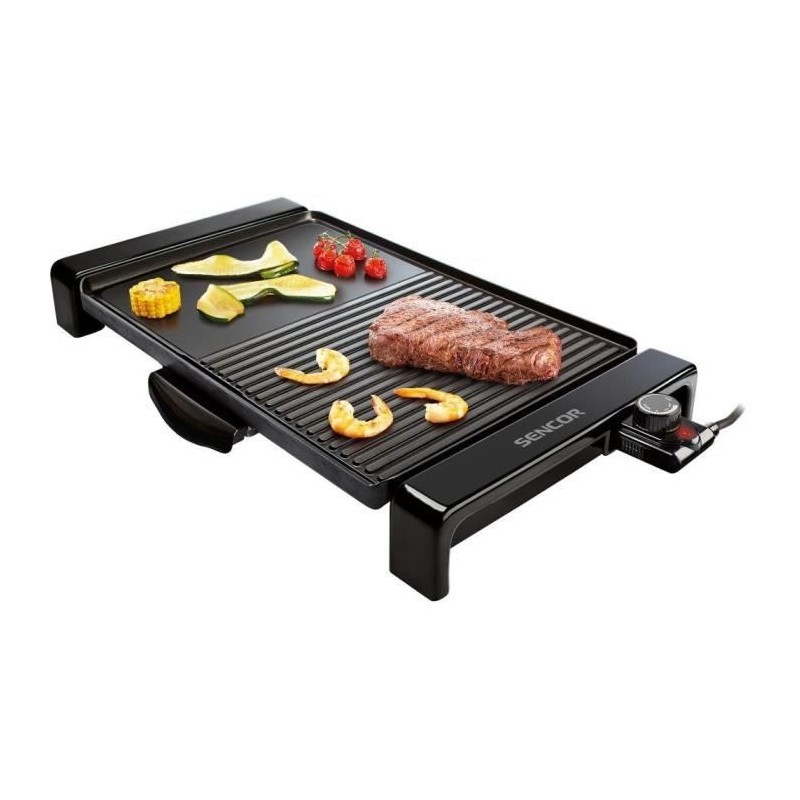 Grill Électrique - SENCOR - SBG 106 BK - 2300 Watt - Plaques Anti-adhésives - Noir