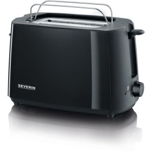 Severin AT2287 Grille-Pain 700 W, up to 2 slices, adjustable browning degree, support for pastries, auto ejection, black