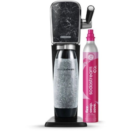 Machine a soda et eau pétillante SODASTREAM - ART Marbre - 1 bouteille 1 L compatible lave-vaisselle - 1 recharge de gaz 60L