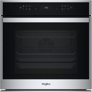 Einbaubackofen – Pyrolyse-Selbstreinigung – WHIRLPOOL – WOI68PT1SXAF – Edelstahl – 73 l – 59,5 x 56,4 x 59,7 cm
