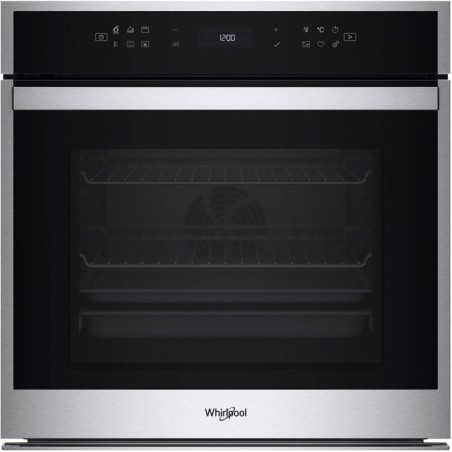 Einbaubackofen – Pyrolyse-Selbstreinigung – WHIRLPOOL – WOI68PT1SXAF – Edelstahl – 73 l – 59,5 x 56,4 x 59,7 cm