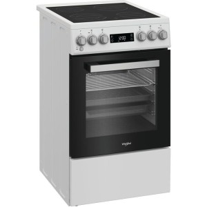 Cerankochfeld – WHIRLPOOL – W5V5LCW – 4 Kochzonen – 7900 W – 50 cm breit – Weiß