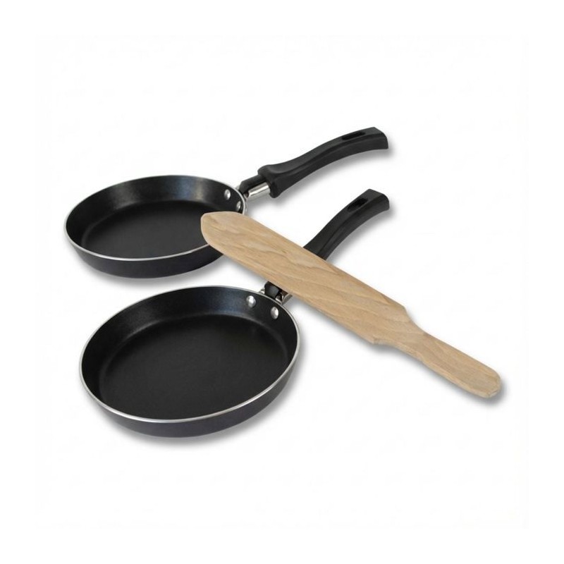 Set mit 2 Mini-Crêpe-Makern - ELO - Ø 14 cm - 1 Jewel de Luxe Spatel